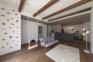 岡崎市でかわいい家なら有限会社石原建築のリビング
