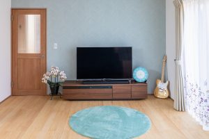 岡崎市でガレージのある家のリビング